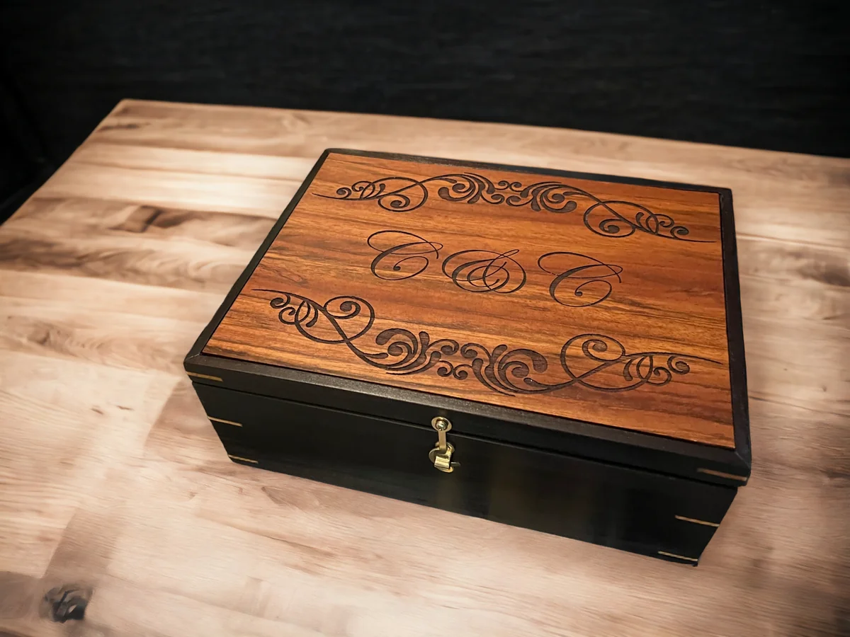 Personalized Engraved Wood Keepsake Box