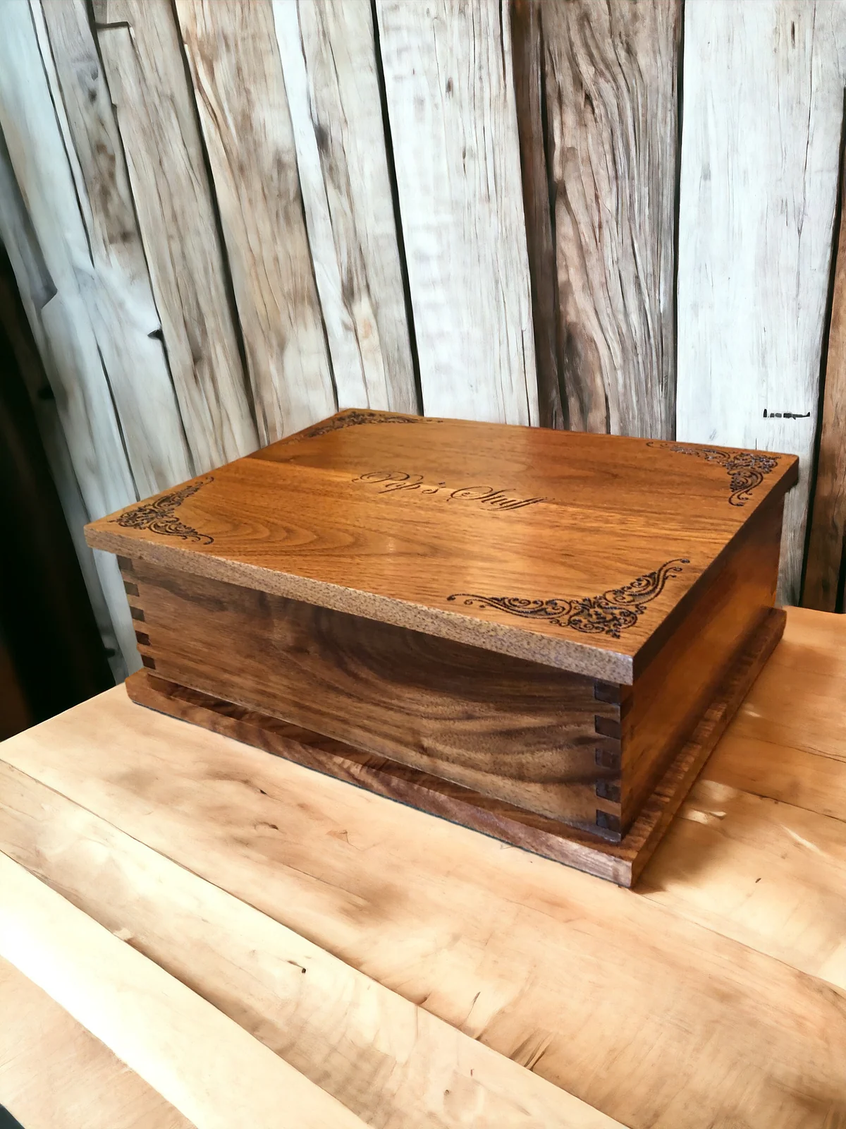 Handcrafted Wood Keepsake Memory Box
