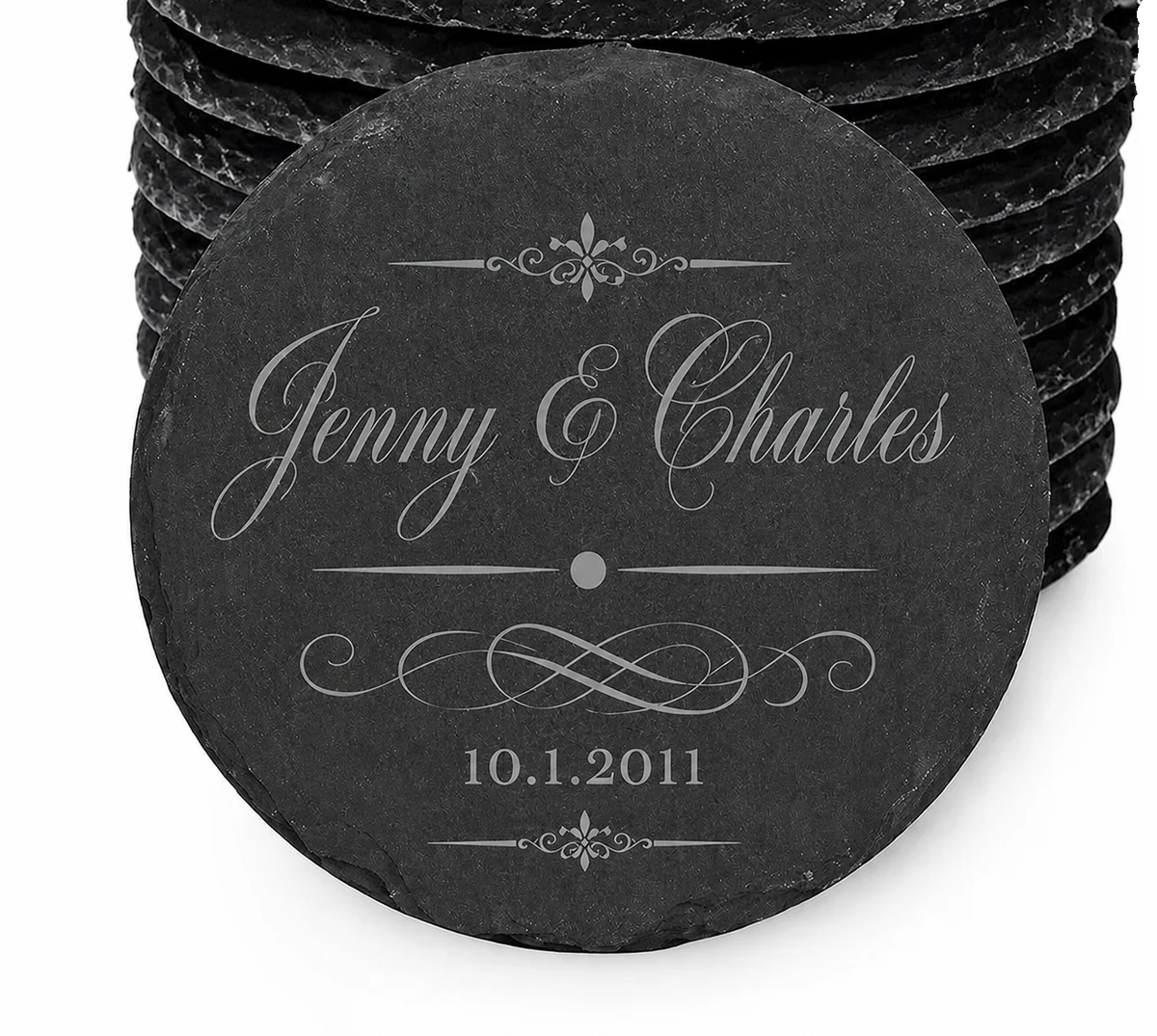 Wedding Slate Coaster
