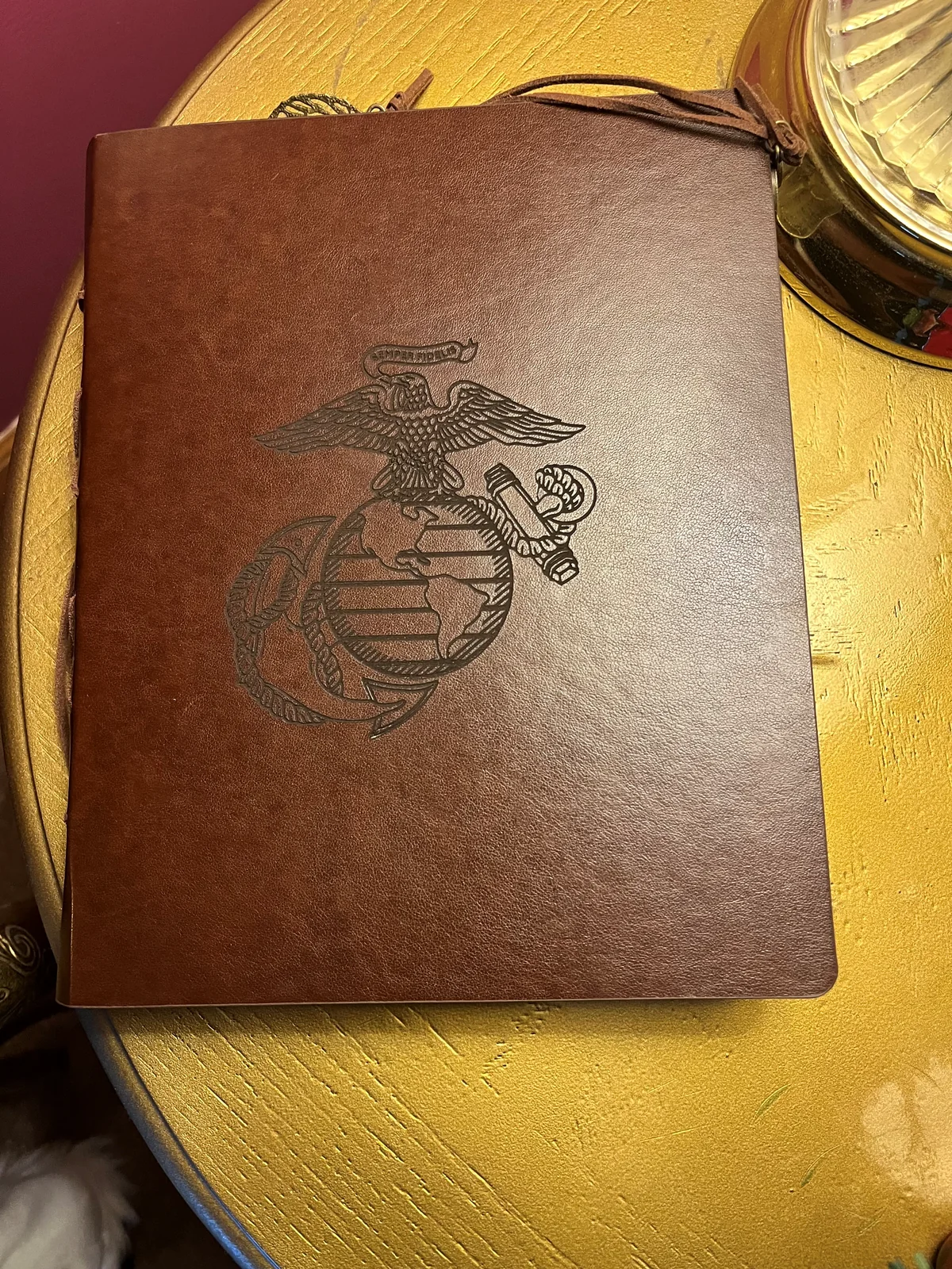 Marine Corps Leather Journal Cover